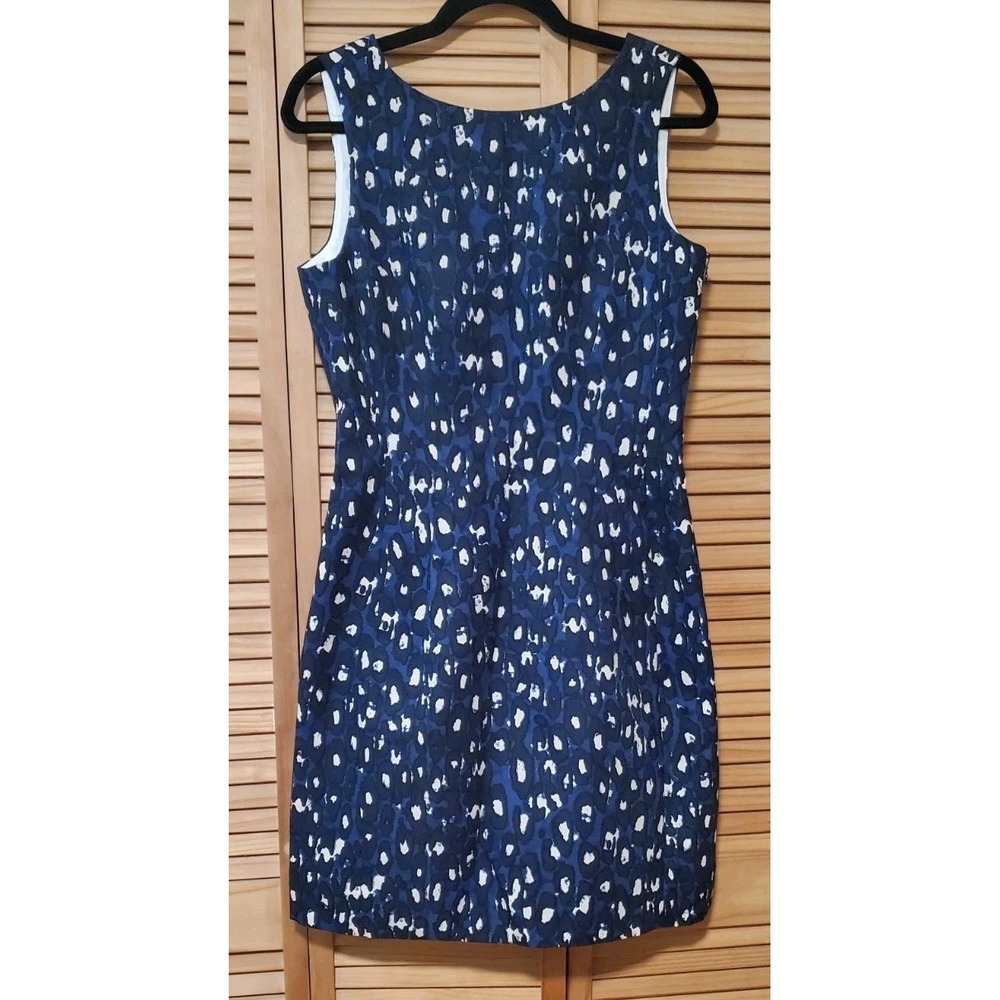 NWT! Kate Spade Autumn Leopard Domino Sheath Cotton & Silk Blend Dress Size 8